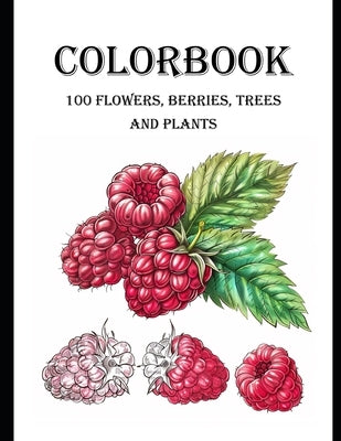 Colorbook: 100 flowers, berries, trees and plants. by Mulberry, White