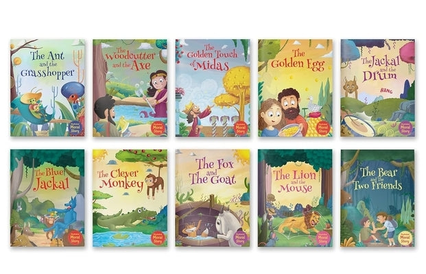 Illustrated Moral Stories: Collection of 10 Books by Wonder House Books
