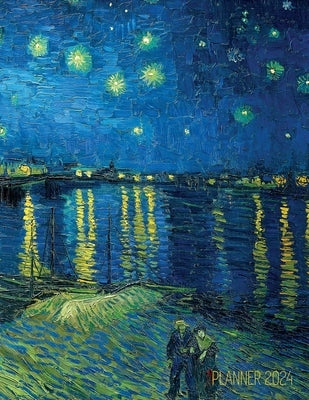 Van Gogh Art Planner 2023: Starry Night Over the Rhone Organizer Calendar Year January-December 2023 (12 Months) by Press, Shy Panda