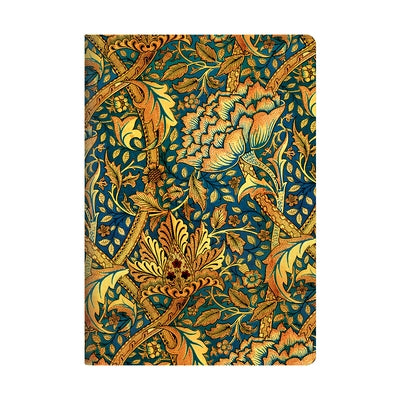Morris Windrush A4 Unlined Softcover Cahier, 80pg, 100gsm by Paperblanks (William Morris) by Paperblanks