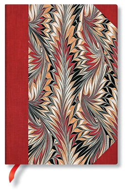 Rubedo MIDI Lined Hardcover Journal, 144pg, 120gsm by Paperblanks (Cockerell Marbled Paper) by Paperblanks