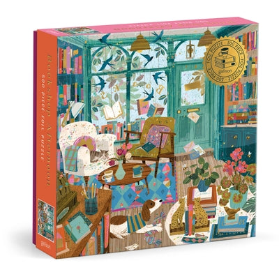 Bookshop Afternoon 500 Piece Foil Puzzle by Galison