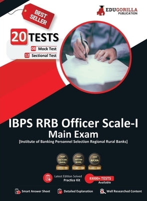 IBPS RRB Officer Scale 1 Main Exam 2023 (English Edition) - 8 Full Length Mock Tests and 12 Sectional Tests (2400 Solved Questions) with Free Access t by Edugorilla Prep Experts