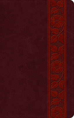ESV Large Print Personal Size Bible (Trutone, Mahogany, Trellis Design) by