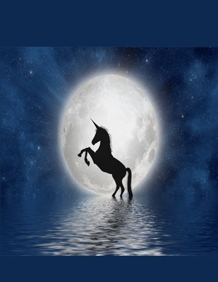 Unicorn Notebook: 100 Pages 8.5" X 11" Wide Ruled Line Paper by Rwg