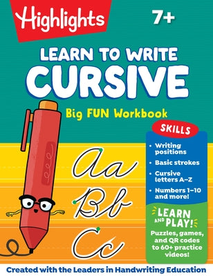 Learn to Write Cursive Big Fun Workbook by Highlights