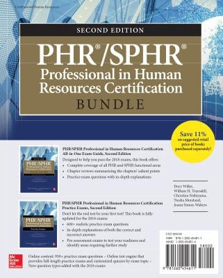 Phr/Sphr Professional in Human Resources Certification Bundle, Second Edition by Willer, Dory