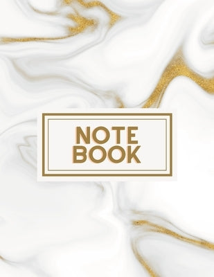 White and Gold Granite Swirl Notebook by Jones, Kimberly