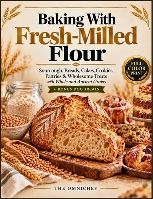 Baking With Fresh-Milled Flour: Sourdough, Breads, Cakes, Cookies, Pastries & Wholesome Treats with Whole and Ancient Grains - Plus Bonus Dog Treats by Omnichef, The