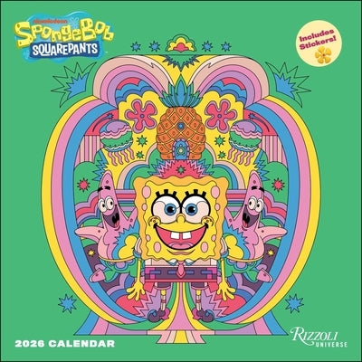 Spongebob Squarepants 2026 Wall Calendar (Includes Stickers) by Viacom International Inc
