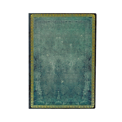Pacific Blue MIDI Unlined Softcover Journal, 176pg, 100gsm by Paperblanks (Old Leather Collection) by Paperblanks