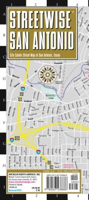 Streetwise San Antonio Map: Laminated City Center Map of San Antonio, Texas by