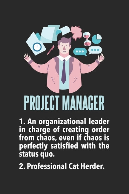 Project Manager: 120 Pages I 6x9 I Graph Paper 4x4 by Notebooks, Funny