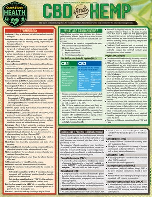 CBD & Hemp: A Quickstudy Laminated Reference by Hathaway, Joel