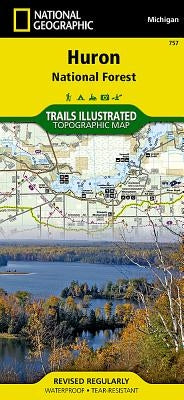 Huron National Forest Map by National Geographic Maps