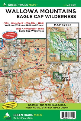Wallowa Mountains * Eagle Cap Wilderness, or No. G475sx by Maps, Green Trails