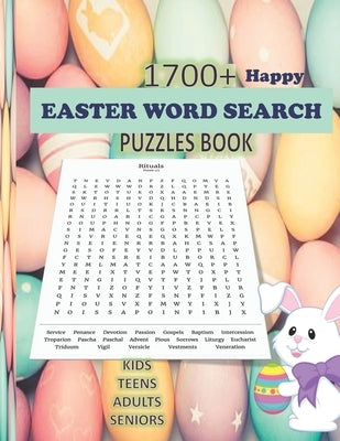 Happy Easter Word Search Puzzles Book: 100 Puzzles 1700+ Easter words Across 10 Categories like: Easter Traditions, Culture, Rituals etc. Solutions fo by Margaret, Mamma