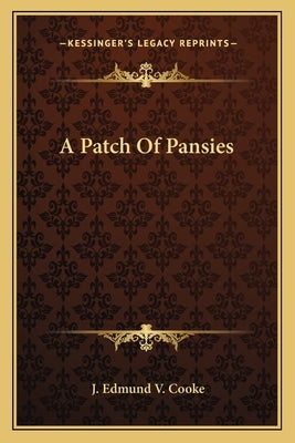 A Patch of Pansies by Cooke, J. Edmund V.