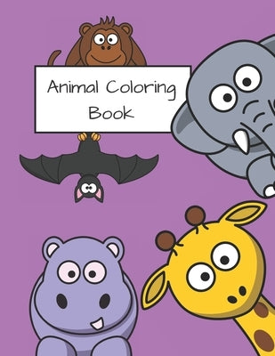 Animals Coloring Book: Perfect for girls and boys aged 2 - 9 years. High quality. Over 100 images. Gift by Child, Creative