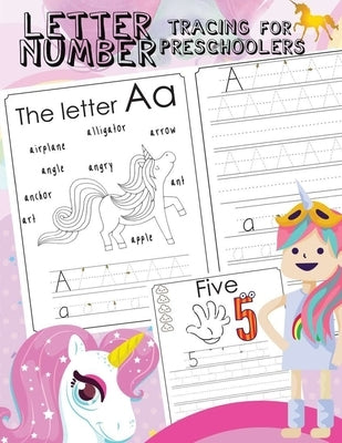 Letter Number Tracing For Preschoolers: Alphabets handwriting practice with number 0-9 tracing practice and 27 cute Unicorn coloring illustrations ste by Jean, Jenis