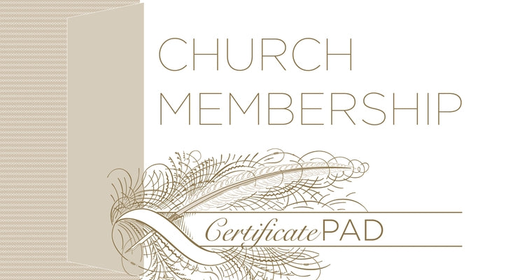 New Church Member Certificate (Pad of /25) by Broadman Church Supplies Staff