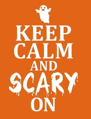Ghost Keep Calm Hexagonal Composition Notebook: Hexagon Paper .5 Per Side (7.44 X 9.69) Keep Calm and Scary on Hex Grid Mapping Book by Science, Midnight