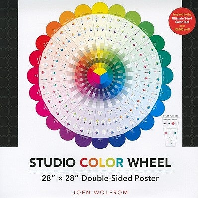 Studio Color Wheel: 28 X 28 Double-Sided Poster by Wolfrom, Joen