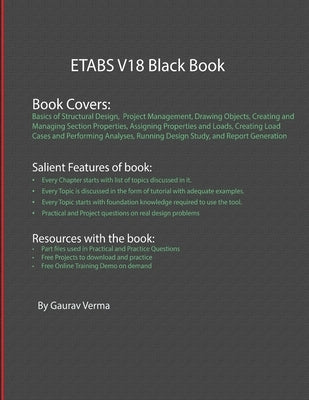 ETABS V18 Black Book by Verma, Gaurav
