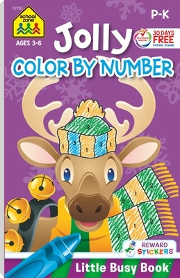 School Zone Jolly Color by Number Tablet Workbook by Zone, School