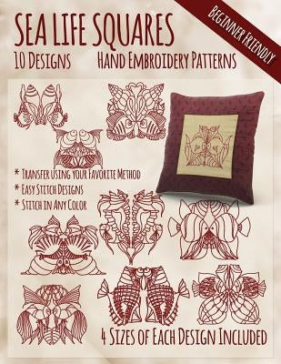 Sea Life Hand Embroidery Patterns by Embroidery, Stitchx