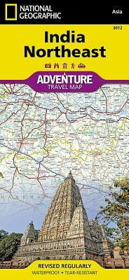 India Northeast Map by National Geographic Maps