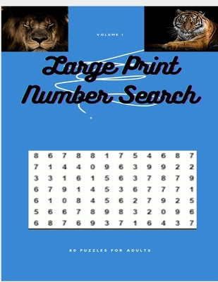 Large Print Number Search: Number Search Keep Brain Healthy Activity by Lamar, Sheena