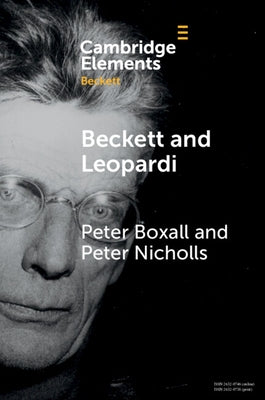 Beckett & Leopardi by Boxall, Peter