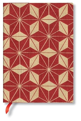 Hishi MIDI Lined Softcover Journal, 176pg, 100gsm by Paperblanks (Ukiyo-E Kimono Patterns) by Paperblanks