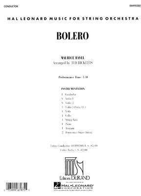 Bolero by Ravel, Maurice