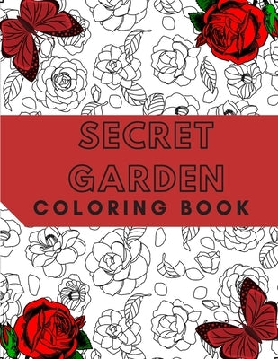 Secret Garden Coloring Book: For Adults Relaxation Magical Scenes Stress Relief by Pencil, Golden
