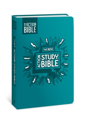 The NIV Action Study Bible, Leathersoft, Aqua, Full Color by David C Cook