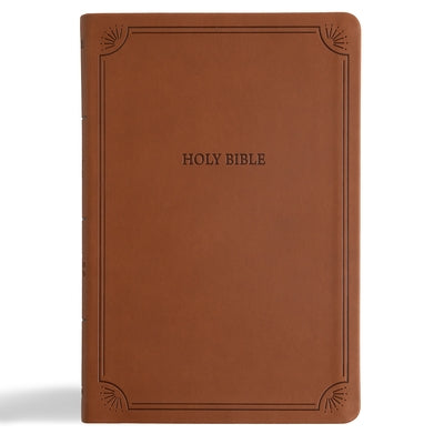 NASB Large Print Thinline Bible, Value Edition, Brown Leathertouch by Holman Bible Publishers