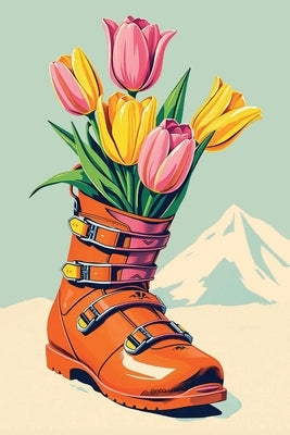 Notebook Floral Ski boots: Tulips by Marcoux, Sophie