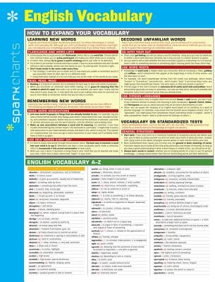 English Vocabulary Sparkcharts: Volume 15 by Sparknotes