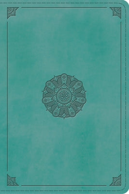 ESV Study Bible, Personal Size (Trutone, Turquoise, Emblem Design) by Crossway Bibles