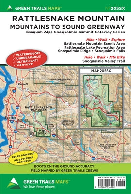 Rattlesnake Mountain, Wa 205sx by Maps, Green Trails