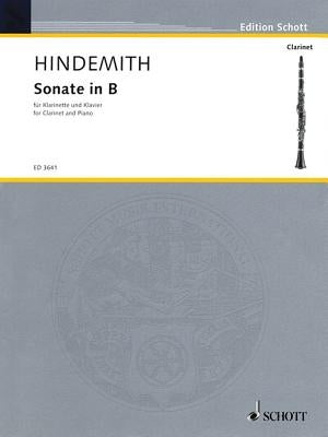 Sonata in B-Flat: Clarinet and Piano by Hindemith, Paul