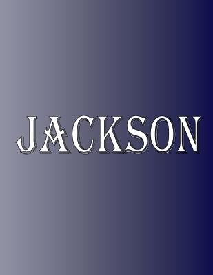 Jackson: 100 Pages 8.5" X 11" Personalized Name on Notebook College Ruled Line Paper by Rwg