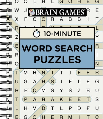 Brain Games - 10 Minute: Word Search Puzzles (Blue) by Publications International Ltd