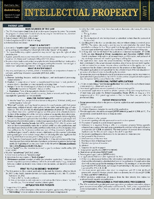 Intellectual Property: A Quickstudy Laminated Law Reference Guide by Neville, Deborah