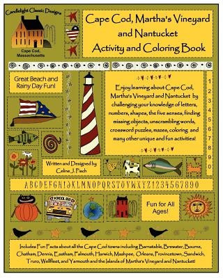 Cape Cod, Martha's Vineyard and Nantucket Activity and Coloring Book by Pisch, Celine J.