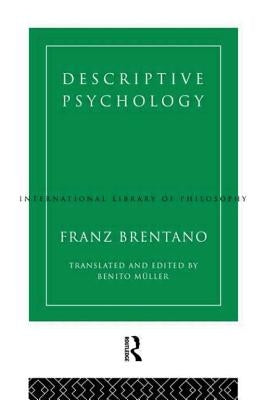 Descriptive Psychology by Brentano, Franz