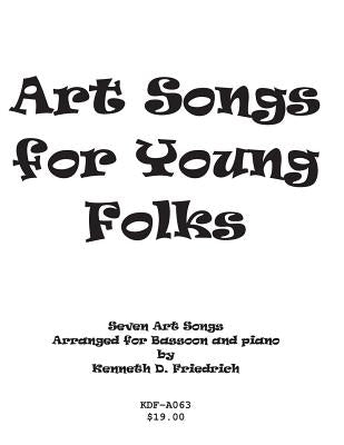 Art Songs for Young Folks - bassoon and piano by Friedrich, Kenneth