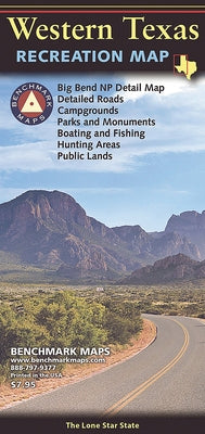 Texas West Recreation Map by National Geographic Maps